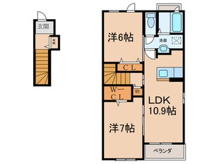 サクラシャルムコートⅠの物件間取画像